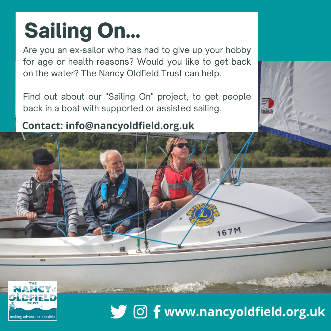Sailing at The Nancy Oldfield Trust